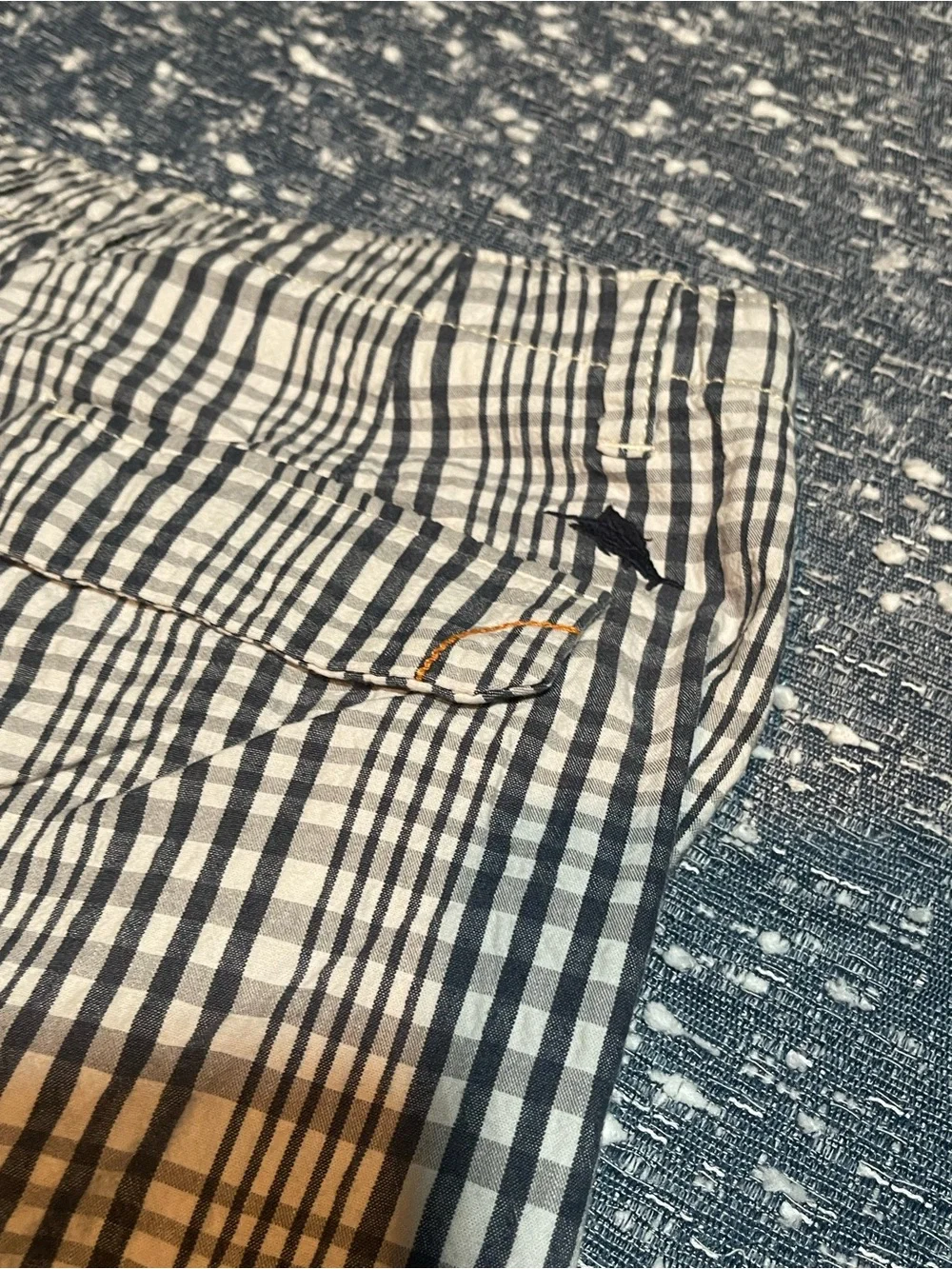 Tommy Bahama Men's Navy & White Striped Cargo Shorts